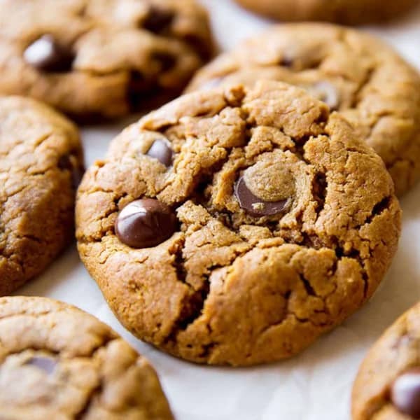 Almond butter chocolate chip cookie