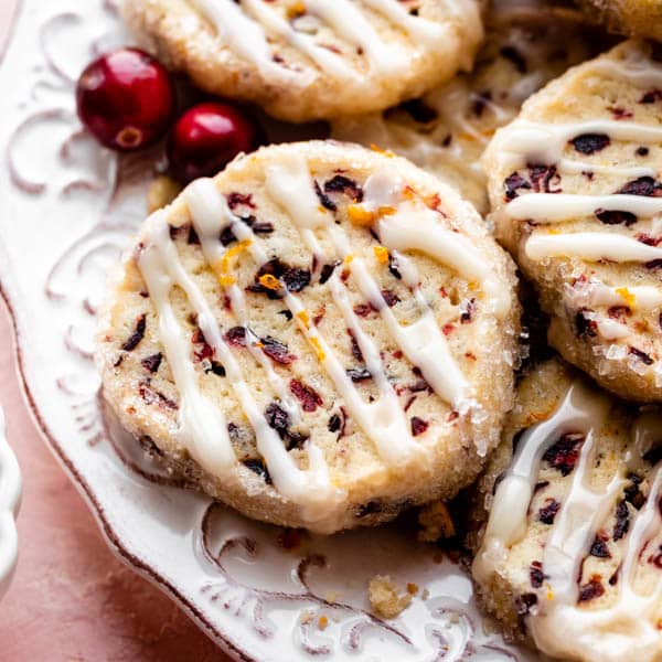 cranberry orange icebox cookies