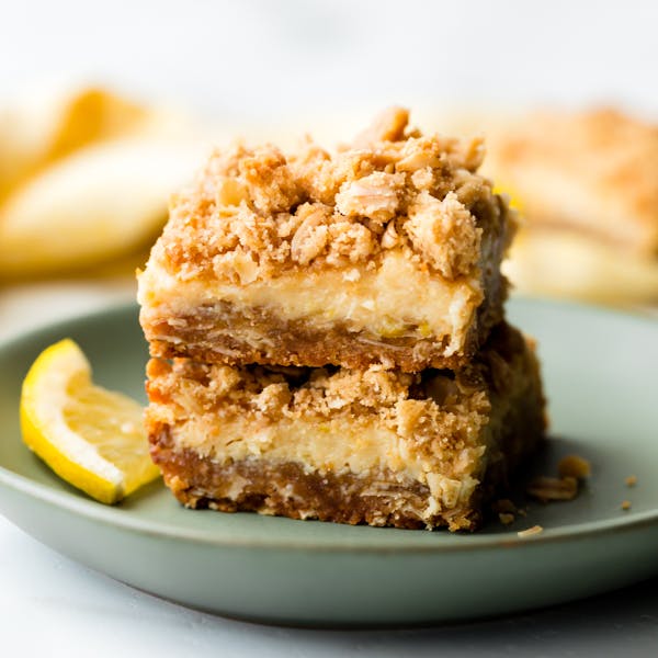 oatmeal lemon crumble bars