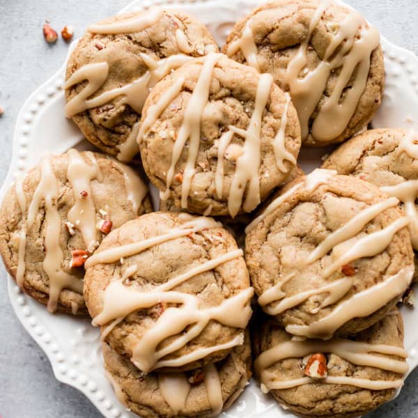 picture of maple brown sugar cookies with maple icing
