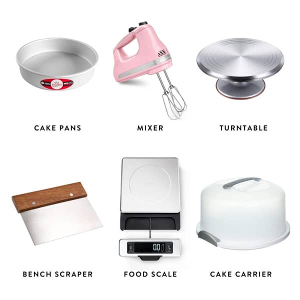 pictures of tools used to bake cakes