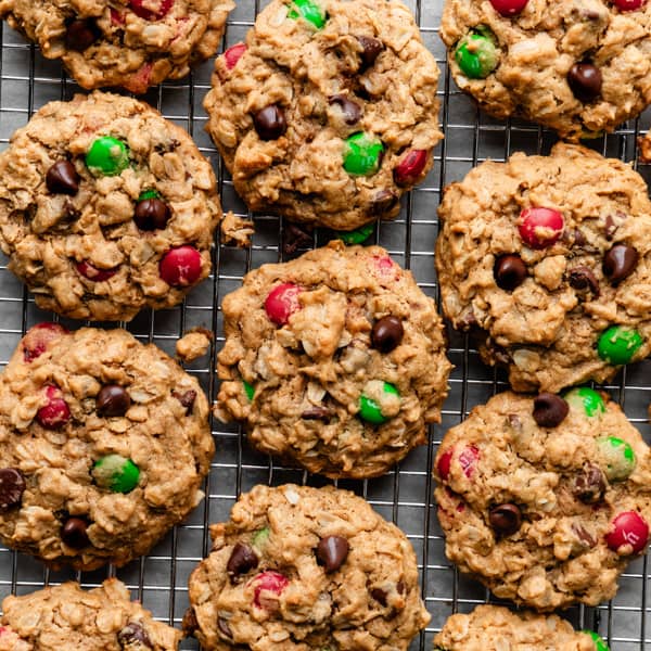 flourless monster M&M cookies