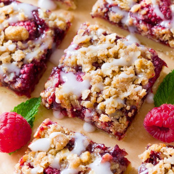 raspberry streusel bars