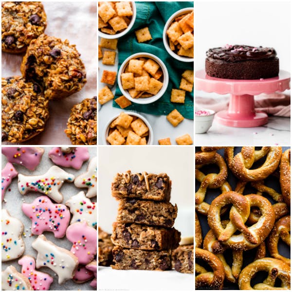 collage of baking recipes