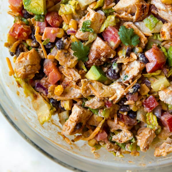 southwestern chopped chicken salad