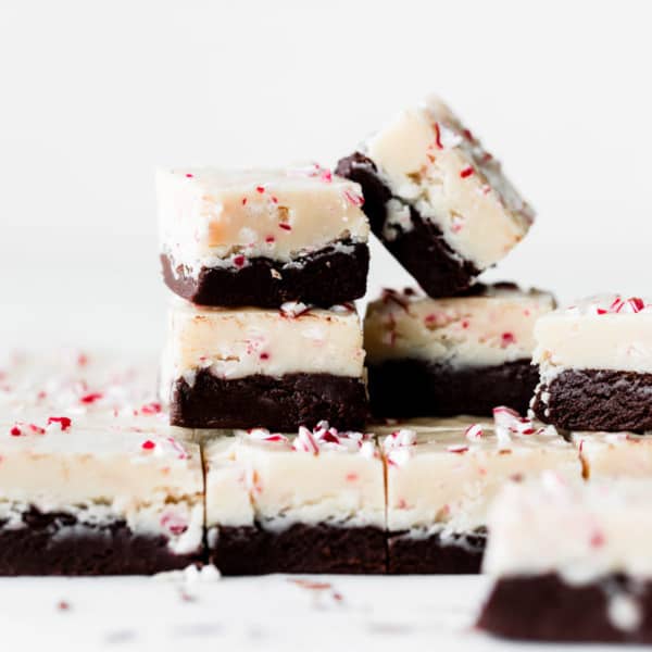 picture of peppermint bark fudge
