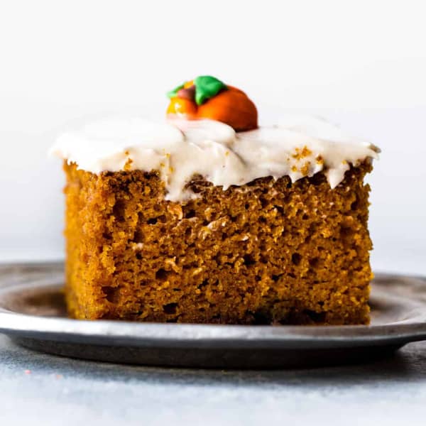 pumpkin cake slice