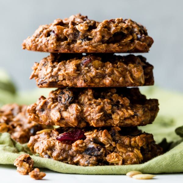 stack of breakfast cookies