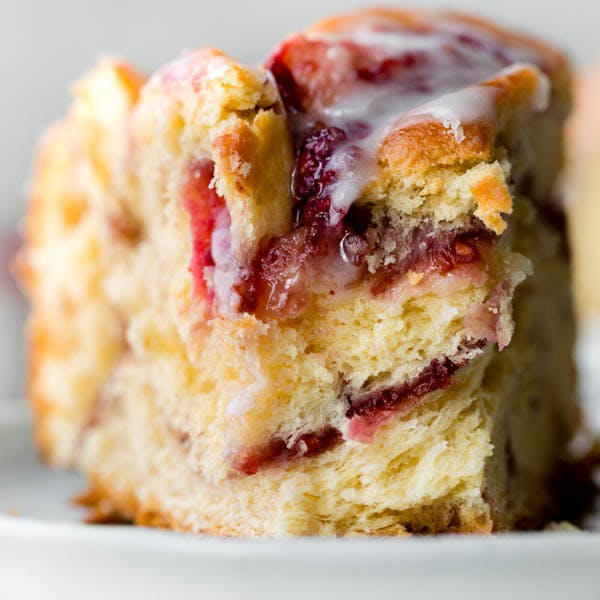 raspberry twist bread