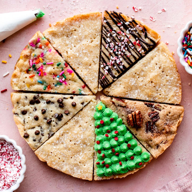 shortbread cookies in a variety of flavors