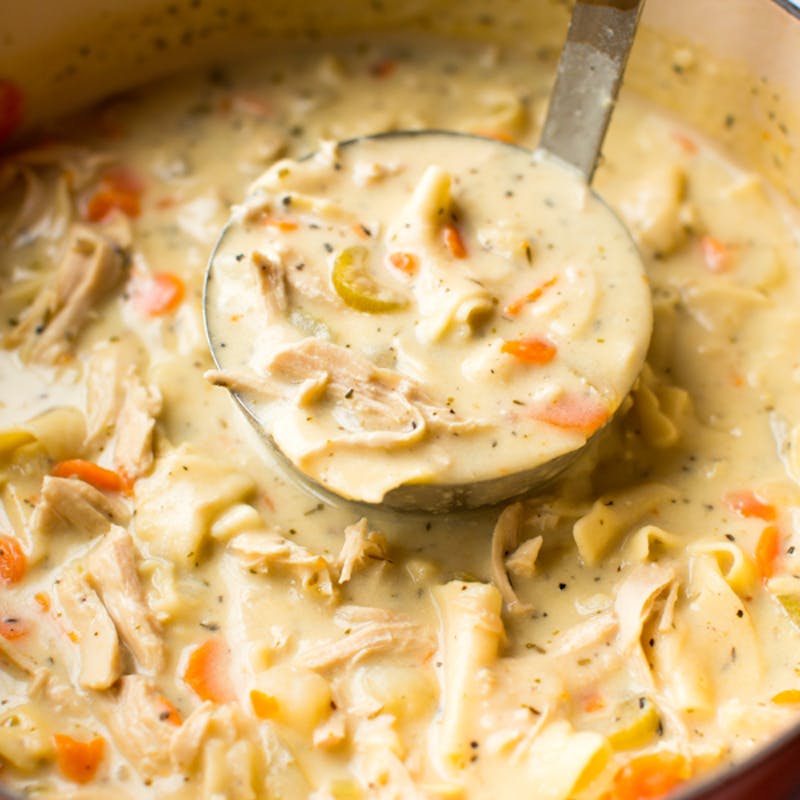 creamy chicken noodle soup