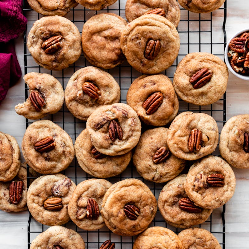 maple pecan snickerdoodle cookies