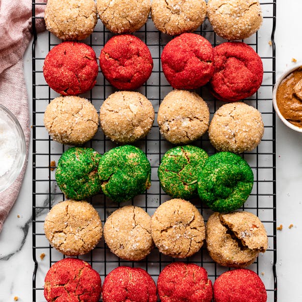 almond butter sparkle cookies