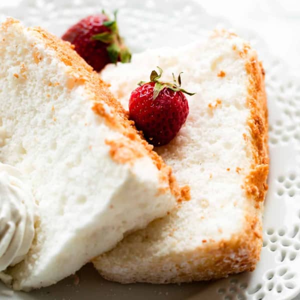 slices of angel food cake