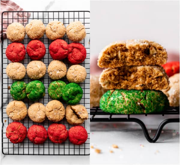 almond butter sparkle cookies