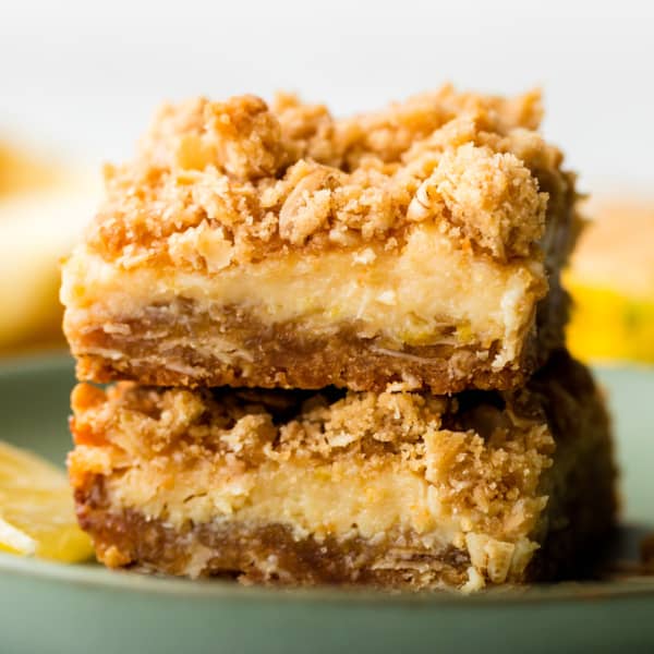oatmeal lemon crumble bars