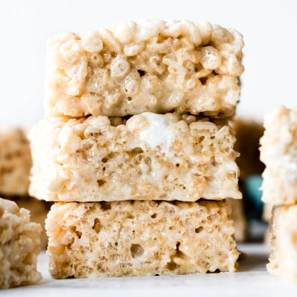 stack of rice krispie treats
