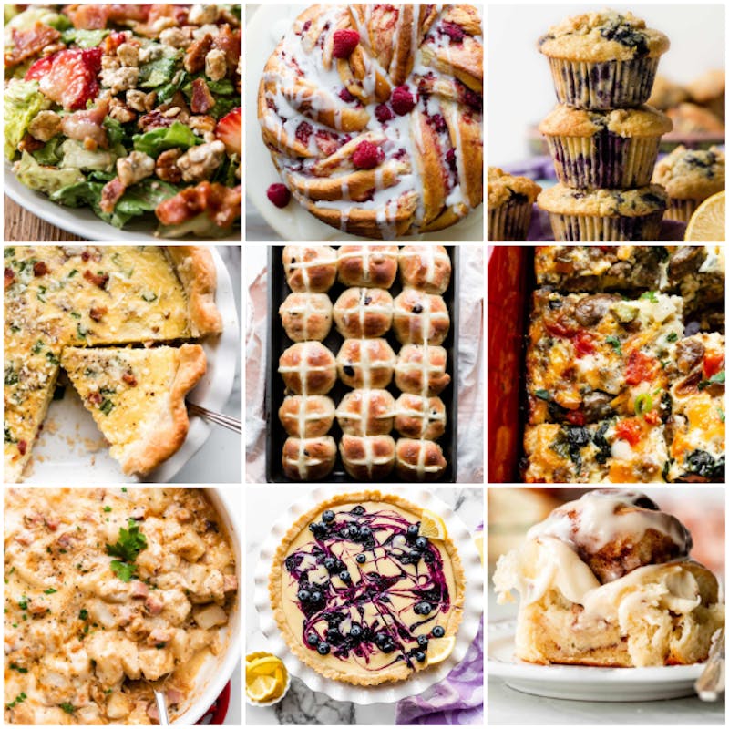 Easter brunch recipes collage