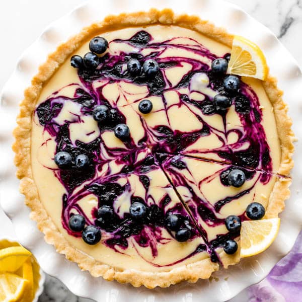 lemon blueberry tart
