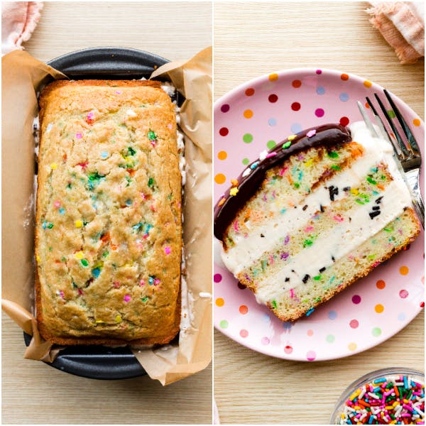 photo of ice cream loaf cake