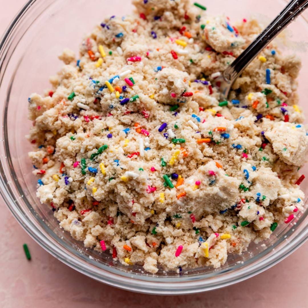 cake batter crumbles