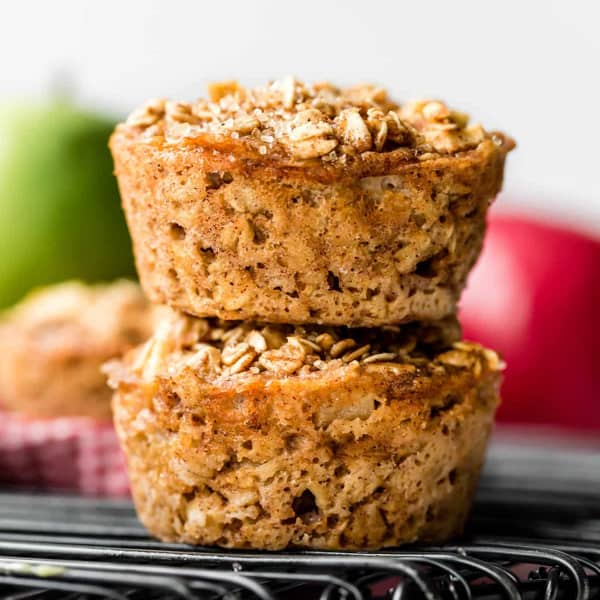 apple cinnamon baked oatmeal cups