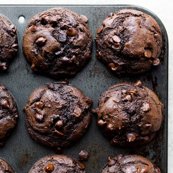 double chocolate muffins