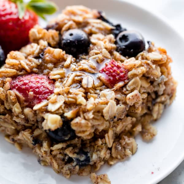 picture of a piece of baked oatmeal