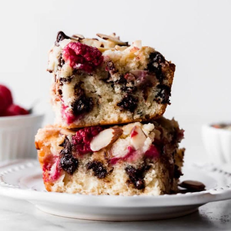 dark chocolate raspberry coffee cake