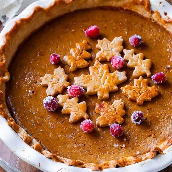 homemade pumpkin pie