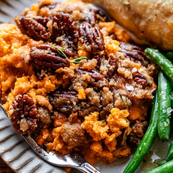 sweet potato casserole serving