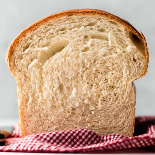sandwich bread cut to show soft insides