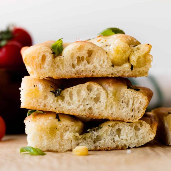 slices of focaccia