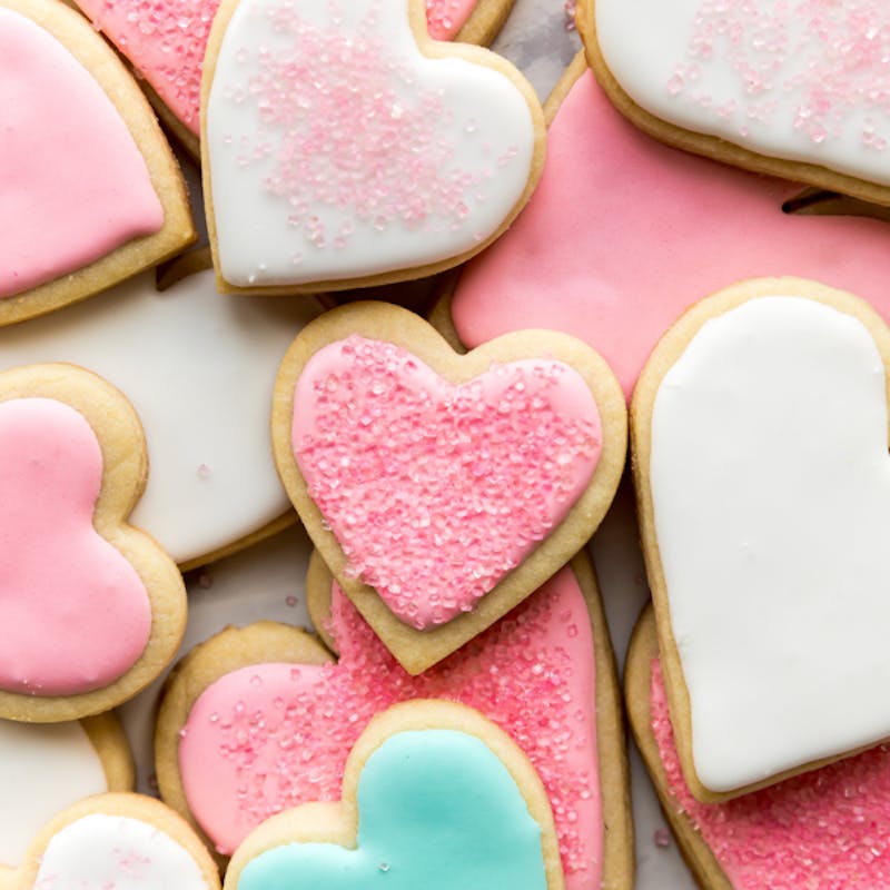 heart sugar cookies