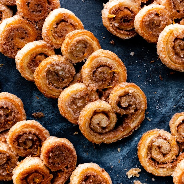 cinnamon spice palmier cookies
