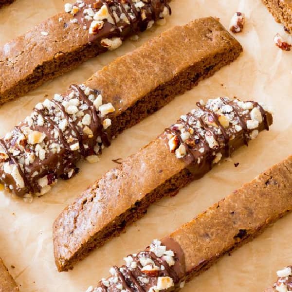 picture of mocha chip biscotti