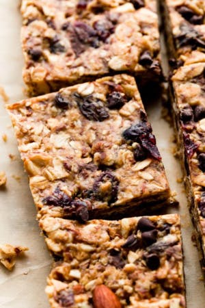 Peanut Butter Trail Mix Bars