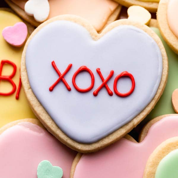 valentine's day heart cookies