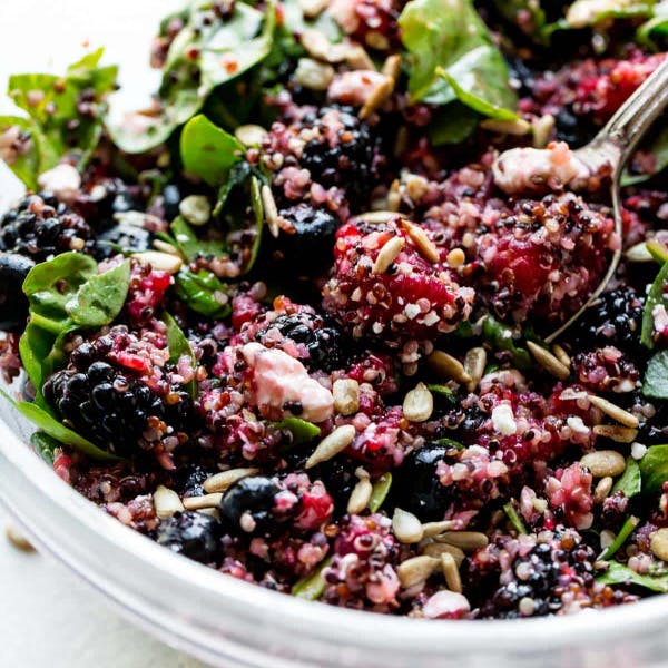 quinoa salad with berries