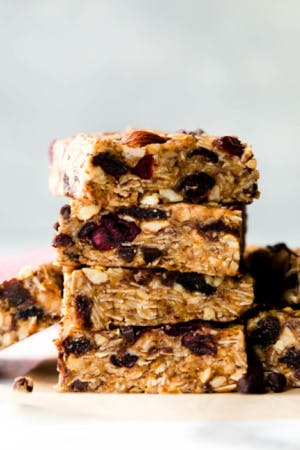 Peanut Butter Trail Mix Bars