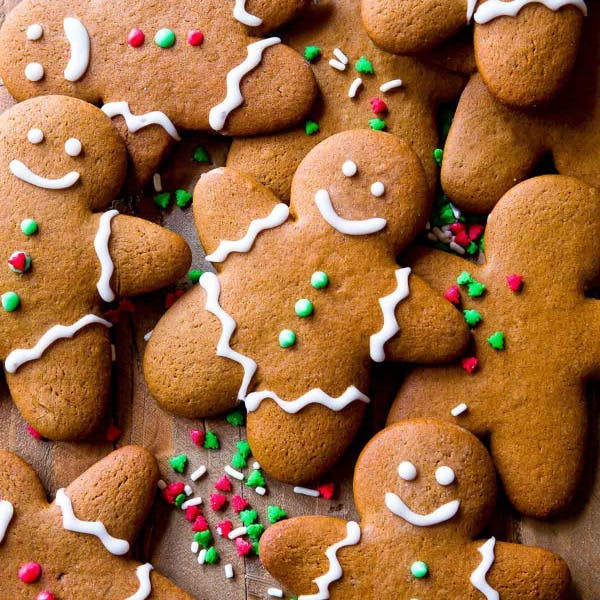 picture of classic gingerbread cookies