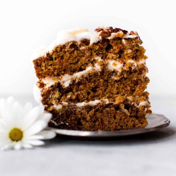 carrot cake with cream cheese frosting