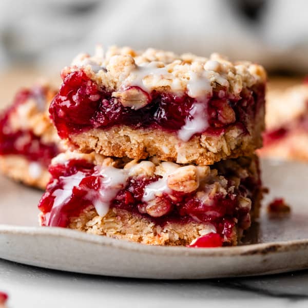 stack of 2 cherry pie bars