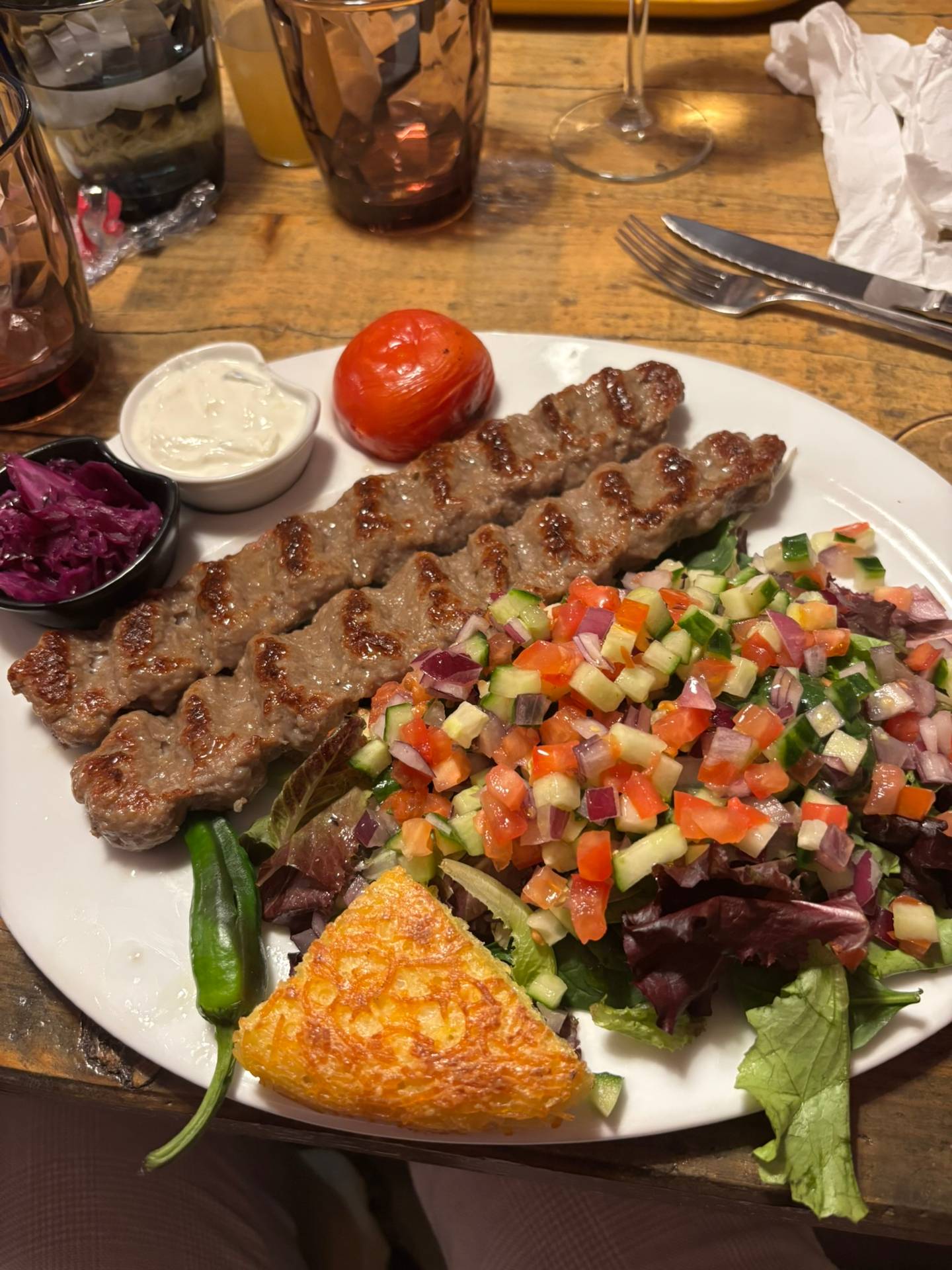 Stopped randomly. Never had Persian food, but ended up being incredible.
Fresh, comforting, and full of flavor. This is the kind of meal that reminds you why slowing down matters.

#borderlesslife #goodfood #slowliving #digitalnomadlife #simplemoments #lifestyleflow #zachpittman #everydaydiscoveries