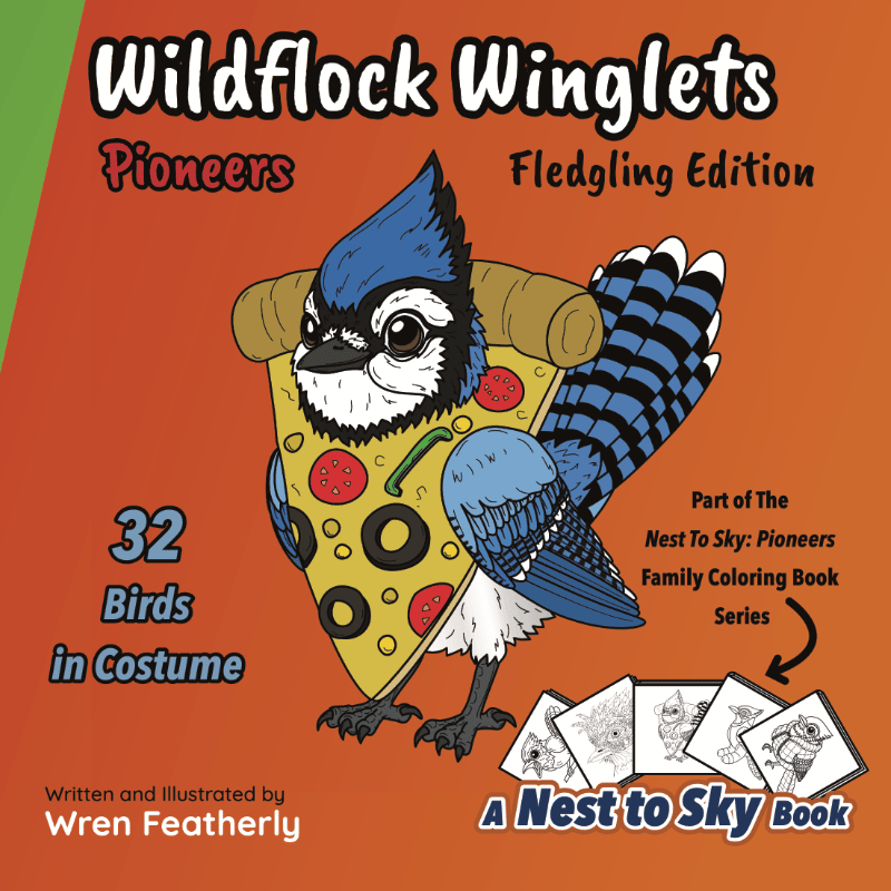 Wildflock Winglets Pioneers - Fledgling Edition Coloring Book Cover