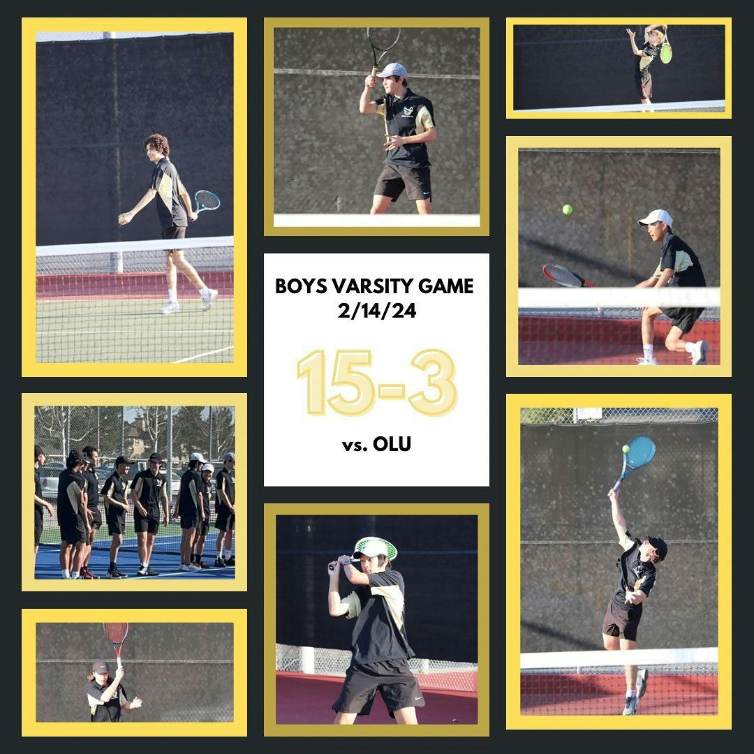 Pictures and results from the first varsity home game! 🎾🎾