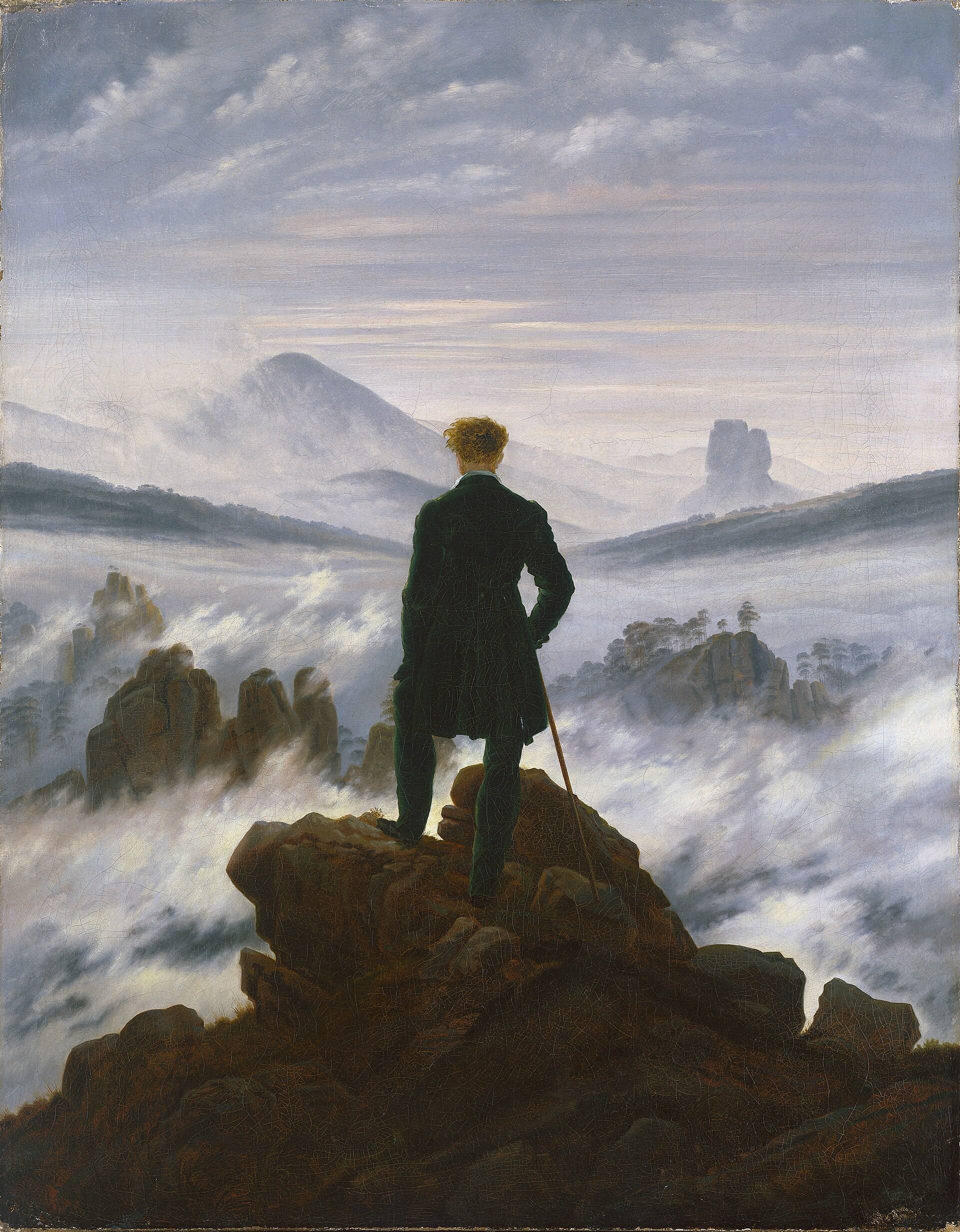 Caspar David Friedrich Wanderer above the Sea of Fog