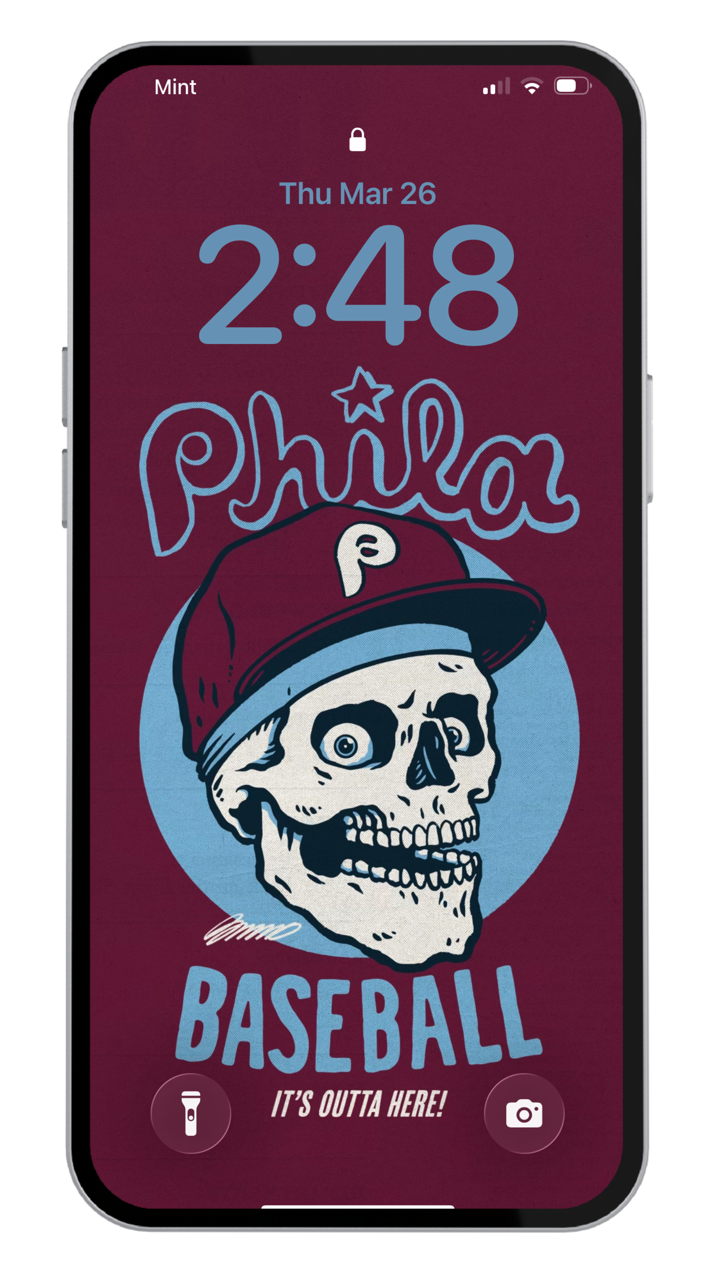 Bonesy Baseball Wallpaper