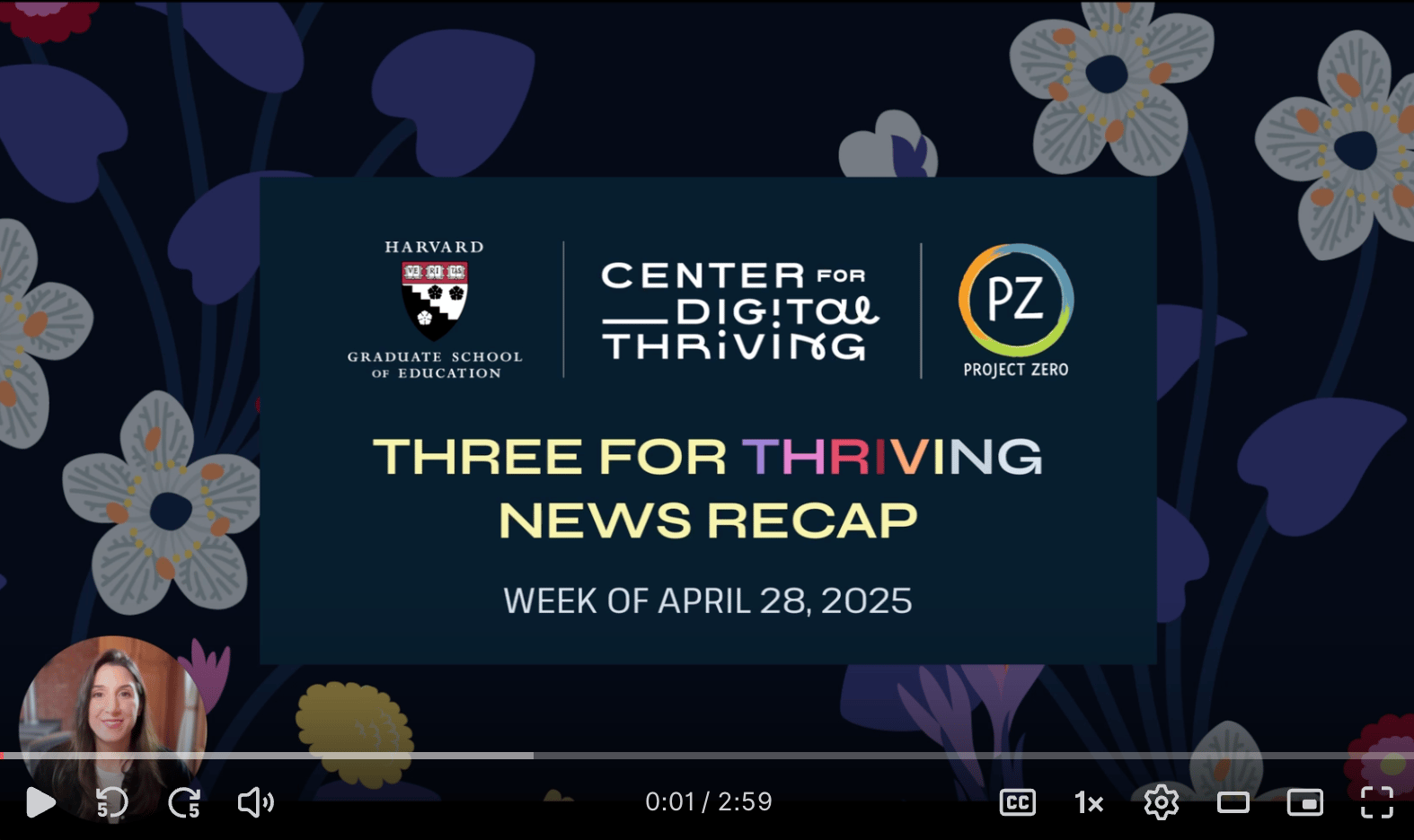 Three for Thriving Week of April 28, 2025