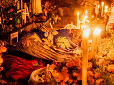 A celebration of Día de los Muertos, in Mexico